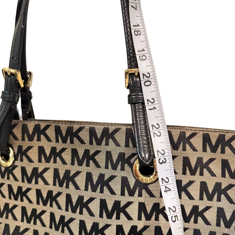 Michael Michael Kors Women's Brown Canvas Shoulder Bag - Picture 13 of 16